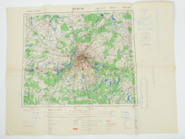 WW2 British War Office map 1943 Central Europe Berlin - 83 x 64 cm - origineel