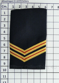 Nederlandse Brandweer donkerblauw stof epauletten - rang Brandwacht - paar - origineel