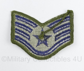 USAF US AirForce Staff Sergeant mouwembleem ENKEL - 7 x 6 cm - origineel