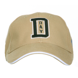 Baseball cap - D day uitvoering - met patches van alle divisies - Green, Khaki of Wolf grey