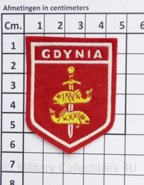 Pools embleem stadswapen Gdynia - 6 x 4½ - origineel