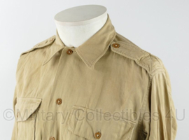 US Army Enlisted Khaki Manschappen Overhemd dikke stof met epaulet lussen - meerdere maten - origineel US Army