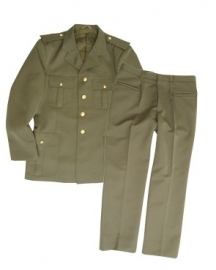 Italiaans uniform met broek GRP - groen- US class a model - origineel