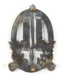 Gemeentepolitie Amsterdam brevet met serienummer - 5½ x 3½ cm - origineel