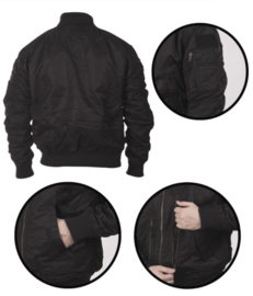 Tactical Flight Jacket Bomberjack - Black