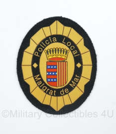 Policia Local Malgrat de Mar embleem politie Spanje  - 8 x 6,5 cm - origineel