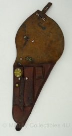 Zweeds M1940 pistool holster husqvarna bruin leer  origineel WO2