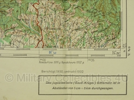 Duitse stafkaart Jugoslawien Kostajnica Blatt 42 Sonderausgabe Nur für den Dienstgebrauch Joegoslavie - 64,5 x 50 cm. schaal 1:100000 - origineel 1932