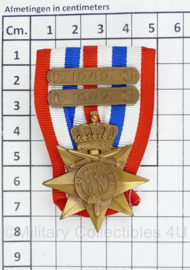 Ereteken voor orde en Vrede met gesp 1947 1948 - topstaat - 7,5 x 5 cm - origineel
