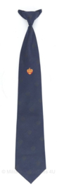 Nederlandse brandweer stropdas donkerblauw cliptie - maker Smit & van Rijsbergen - huidig model - origineel