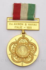 Italiaanse  International Military Sports CISM Champion 1981 - 6,5 x 4 cm - origineel