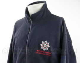 Northern Ireland Fire & Rescue fleece jas met rugtekst - maat Large - gedragen - origineel