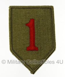 US Army OCP SSI patch - 1st Infantry Division - Big Red One - met klittenband - 10 x 6 cm - voor multicamo uniform - origineel