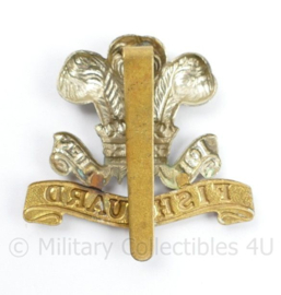 WO2 Britse cap badge Pembrokeshire Fishguard Yeomanry  - 5 x 5 cm - origineel