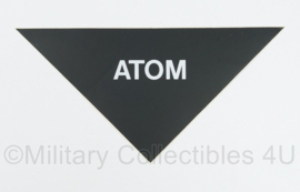 Defensie afzetting stickers Bio Atom Gas set - 27,5 x 14 cm - origineel