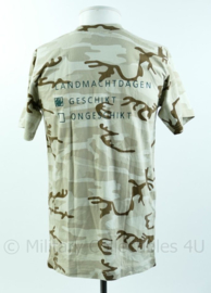 Defensie T-shirt Landmachtdagen Desert camo geschikt/ongeschikt - maat L - origineel