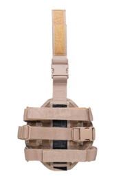 Leger beenpaneeladapter MOLLE rond - khaki - nieuwstaat - origineel