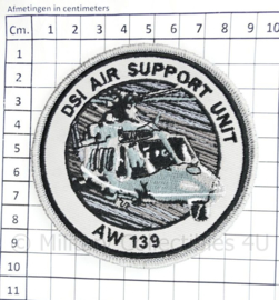 DSI Air Support Unit AW 139 embleem - met klittenband - 9 cm. diameter