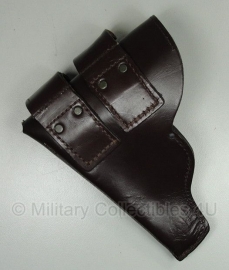 Pistool holster bruin leer, model "Poppers"- origineel