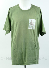 Groen t-shirt van het Korps Mariniers Curaçao Maat XL - Origineel