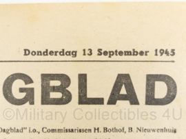 Krant Geldersch dagblad van 13 september 1945 - origineel