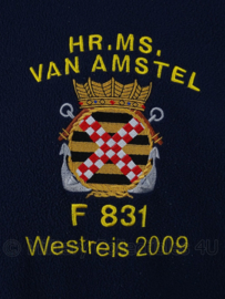 Koninklijke Marine Fleece vest Hr. Ms. Van Amstel Fregat F 831 Westreis 2009  - maat 2XL - origineel