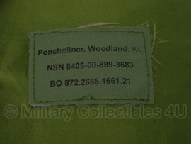 KL Nederlandse leger Poncholiner Woodland MET draagtas - origineel