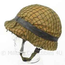 KL Landmacht M1 helm met jute en helm net - origineel