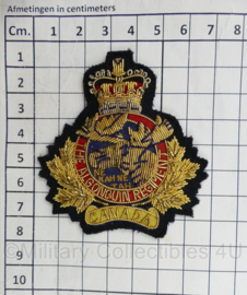 Canadese leger Algonquin Regiment Northern Pioneers patch van metaaldraad - 7 x 6,5 cm - origineel
