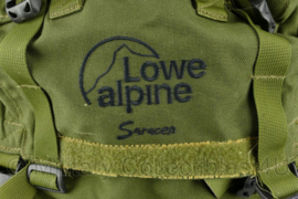 Zeldzame Defensie en Korps Mariniers Groene Lowe Alpine Saracen Groen rugzak 120 liter - 70 x 70 x 30 cm - origineel