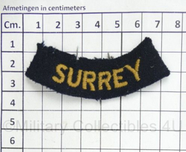British Army shoulder title ENKEL Surrey - 7,5 x 3 cm - origineel