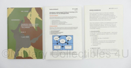 KL Nederlandse leger documenten set HB 2-9500, IK 2-27 en IK 2-1250 Leiderschapstraining en geweldgebruik handboek - origineel