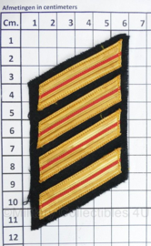 Brandweer Service stripes per gespiegeld paar - 11 x 5,5 cm - origineel