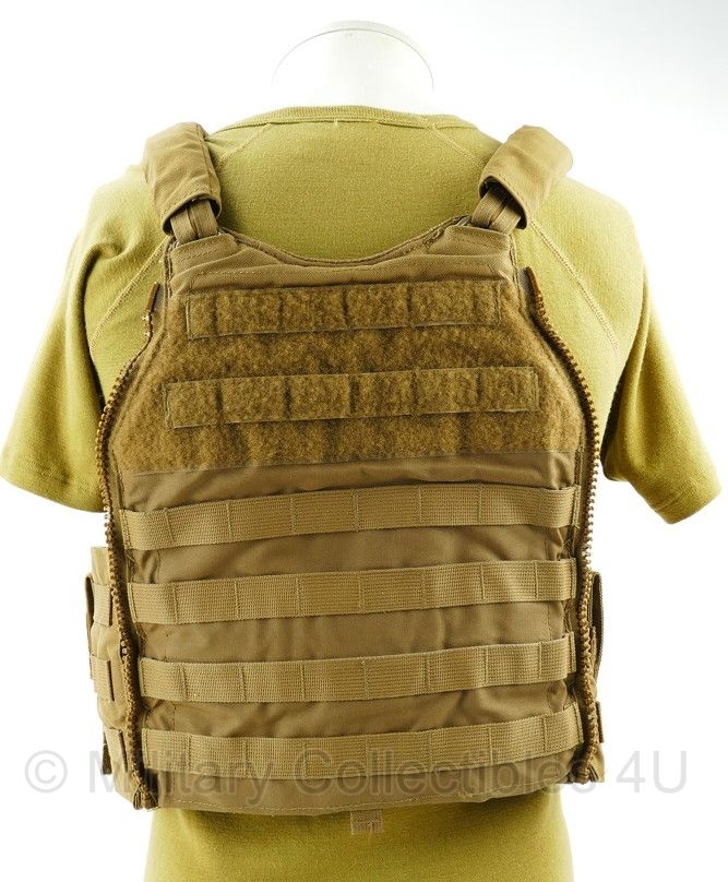 Velocity Systems SC10 Tactical Vest Coyote - SCARAB LE Front - SCARAB LT Back - CBN3 - Front Flap - met 2 tassen -  maat Large - licht gebruikt - origineel