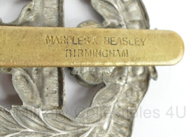 WO2 Britse cap Badge East Lancashire Regiment - Maker Marples and Beasley Birmingham  - Kings Crown  - 5 x 4 cm - origineel