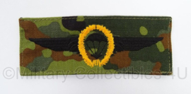 Duitse BW Bundeswehr stoffen Parawing Fallschirmjager goud - GVT Flecktarn - afmeting 5 x 12 cm - origineel