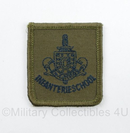 Defensie Infanterieschool borstembleem - met klittenband - 5 x 5 cm - origineel