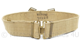 Wo2 Britse Koppel khaki webbing KEF 1943 - maat Small - 80 x 5,5 cm - origineel