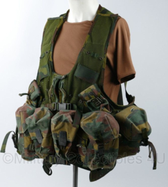 Belgische leger camo OPS vest met tassen - gebruikt - origineel