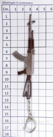 Russische AK47 Machinepistool metalen sleutelhanger