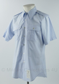 US Army Shirt Man's Short Sleeve overhemd korte mouw - lichtblauw - size 15,5 = NL maat 41  - nieuw - origineel