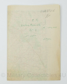 WW2 British War Office map 1944 Central Europe Osnabruck - 88 x 63,5 cm - origineel