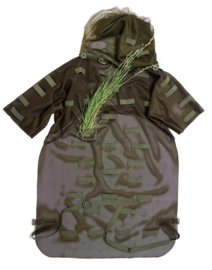 ARKTIS S692 (lijkt op S 690) NL Marine Ghilly Vests OG Groen MET capuchon - origineel Schutters Lange Afstand SLA - Zeldzaam!