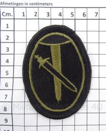 US Army vietnam oorlog patch - Military District of Washington - subdued - 5 x 8 cm - origineel