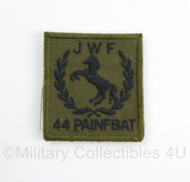 Defensie borst embleem JWF 44 PAINFBAT 44 pantserinfanteriebataljon 44 Regiment Infanterie Prins Johan Willem Friso - met klittenband - 5 x 5 cm - origineel