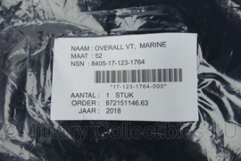 KM Koninklijke Marine Overall Basis VT Marine donkerblauw - maat 50 of 52 - nieuw in verpakking - origineel