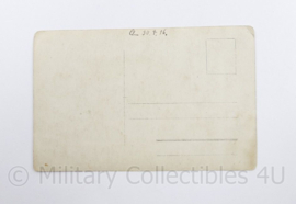 WO1 WO2 Duitse Postkarte 2 soldaten met kindje 1916  - 14,5 x 9 cm - origineel