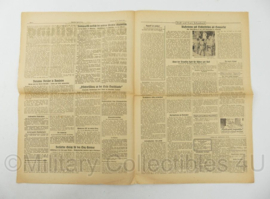 WO2 Duitse krant Frankische Tageszeitung nr. 201 28 augustus 1944 - 47 x 32 cm - origineel