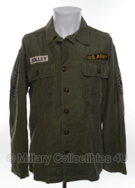Vietnam oorlog US HBT jas Sergeant Major- met insignes - maat small - origineel