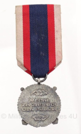 Poolse leger verdienstenmedaille zilver - origineel